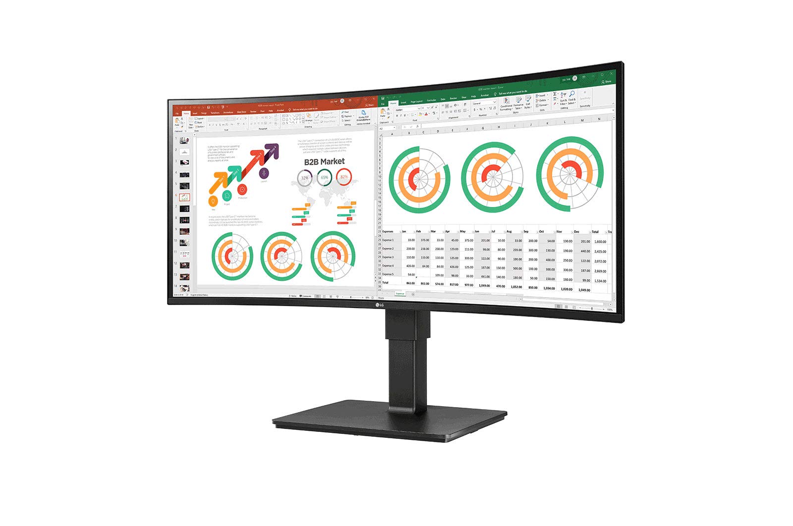 Amazon.com: LG 34” TAA IPS QHD UltraWide Curved Monitor (3440x1440